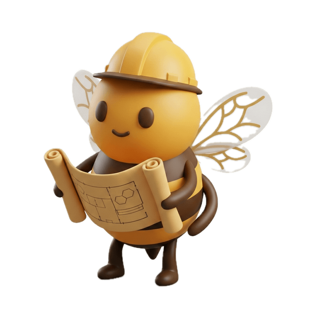 Plan & Create bee mascot